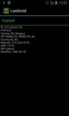 LanDroid android App screenshot 2